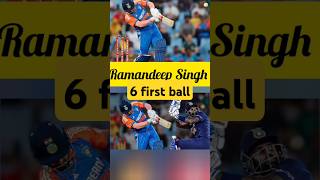 Ramandeep singh 6 first ball viratkohli cricket ipl cricketnews indvssa shortsfeed [upl. by Alle]