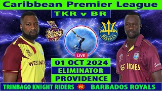 Trinbago Knight Riders vs Barbados Royals  TKR vs BR  Eliminator of CPL 2024  Cricket Info Live [upl. by Cornelius]