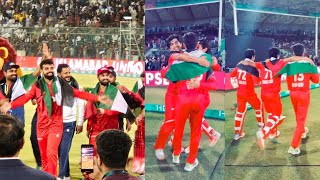 Islamabad United Heart winning celebration with Palestine flags after winning PSL Final [upl. by Kerri]