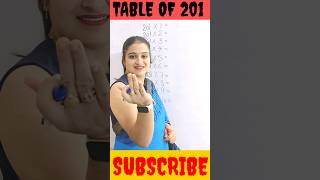 TABLE OF 201 table pahade mathstable mathstables easymathtricks ytmath viralmathshorts [upl. by Nastassia246]