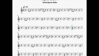 Rhythm Chart 9  Dotted Quarter Notes Guided Practice [upl. by Cowen]