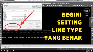 Line di autocad  Cara menambahkan line type [upl. by Feodora]