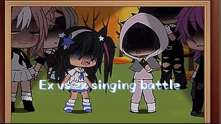 gacha life singing battle ex vs ex [upl. by Ahsauqram]