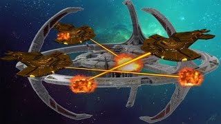 DEEP SPACE 9 VS THE CARDASSIANS  Star Trek Bridge Commander Kobyashi Maru Battles [upl. by Torrence]