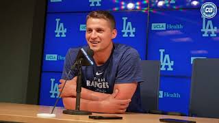 Corey Seager reflects on not resigning with Dodgers talks return to Dodger Stadium amp fans [upl. by Aynuat301]