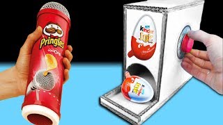 Kinder Joy Maschine mit Pringles selber bauen  DiY [upl. by Etteraj754]