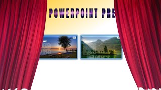 Add and Change the Color of Curtains on PowerPoint slide [upl. by Oreves]