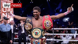 Anthony Joshua beats Andy Ruiz Jr to reclaim world heavyweight titles [upl. by Bowes]