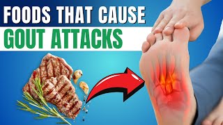 Top 5 uric acid foods to AVOID  Worst uric acid foods for GOUT attacks [upl. by Evania283]