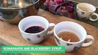 How to make NZ Kumarahou and Blackberry Syrup [upl. by Dlaner]