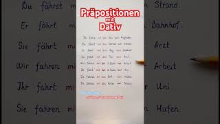 Dativ Präpositionen mit zu deutschonline deutsch deutschlernen germany learngerman shorts [upl. by Sidman390]