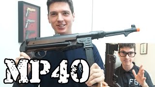 Metralhadora MP40 AMG  Luiz Rider  Airsoft Brasil [upl. by Emsmus]