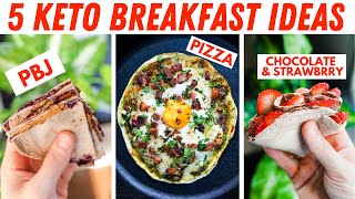 5 Keto Breakfast Ideas  Easy Low Carb Breakfast Recipes ANYONE Can Make [upl. by Kussell132]