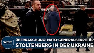 PUTINS KRIEG Große Überraschung NatoGeneralsekretär Jens Stoltenberg zu Besuch in der Ukraine [upl. by Randa603]