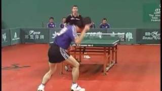 Koji Matsushita vs Timo Boll 2000 [upl. by Akitan]