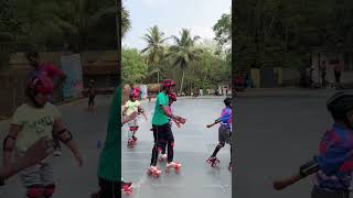 My students practice basic skating training summer camp going on VPK speed skating academy 🥰 [upl. by Milurd670]