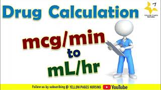 Drug calculation for Nurses  Converting mcgmin to mLhour  Using infusion pump  PART2 [upl. by Natrav329]