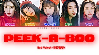 Red Velvet 레드벨벳  Peekaboo Lyrics Color CodedHanRomEsp [upl. by Derman]