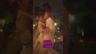 ERIKA ENDER SE CASO erikaender matrimonio panama shorts [upl. by Ralfston721]