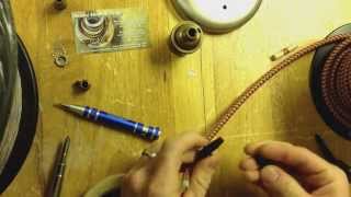 Strain Relief Pieces How to Use Cord Grippers with Cloth Covered Electrical Cord [upl. by Clovah215]