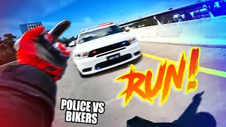 Police VS Bikers Cops Chases Motorcycle  Best Compilation 2024 [upl. by Yeffej]