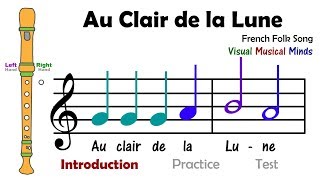 VMM Recorder Song 3 Au Clair de la Lune [upl. by Ellora]