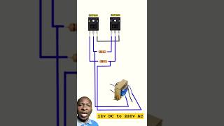 Convertisseur 12V DC vers 220V AC 50Hz ajoutez 2 DIODES 1N4007 entre les pattes GD MOSFET IRFP260 [upl. by Sinylg]