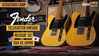 2 Guitars 1 Amp Fender Telecaster Ri52 MIJ 89 VS Fender Telecaster AVRI52 [upl. by Judye962]