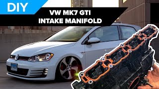 How To Remove And Replace The Intake Manifold On A MK7 Volkswagen GTI [upl. by Sennahoj]