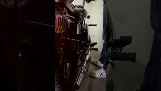 C type old school Bullet bend pipe modified Royal Enfield 350 black colour with Chhota Punjab [upl. by Rahr]