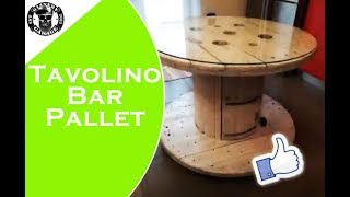 Pallet Bobina ENEL  Tavolino isola bar  table spool [upl. by Phyllida915]