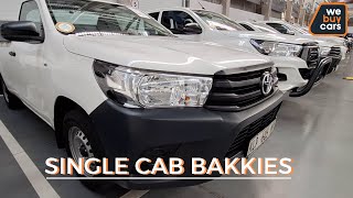 Single Cab Bakkies you can get from WeBuyCars  Workhorse trucks in South Africa [upl. by Ecnahc]