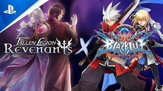 Fallen Legion Revenants  BlazBlue Crossover Costume Launch Trailer  PS4 [upl. by Ramilahs101]