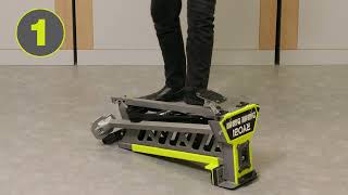 How to Use the RYOBI® Portable Clamping Station RSTSJ150 [upl. by Dredi]