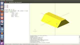 Tutorial openscad 2 Extruyendo polígonos 1828 [upl. by Yttak]