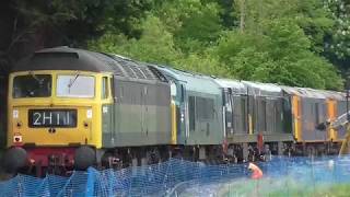 Kidderminster Severn Valley Railway diesel gala loco convoy at Princes Risborough  15th May 2017 [upl. by Aehsel]