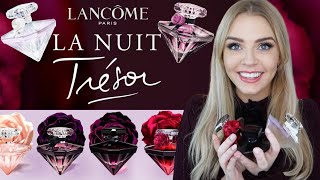 THE LANCÔME LA NUIT TRÉSOR PERFUME RANGE  NUDE MUSC DIAMONT FOLIE INTENSE FLEUR  Soki London [upl. by Anait]