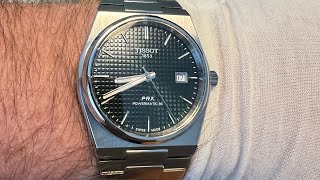 Tissot PRX Powermatic 80 Green dial Full Review [upl. by Ahsehyt]