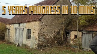 We spent our life savings on a derelict farmhouse  5 years in 10 mins [upl. by Meehsar]