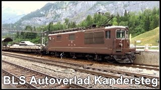 Bahnhof Kandersteg  BLS Autoverlad vom Kanton Bern direkt ins Wallis [upl. by Ymereg]