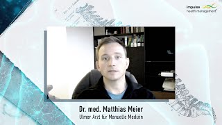 🇩🇪 Manuelle Medizin  Dr Matthias Meier  Arzt für Rekonstruktive Chirotherapie [upl. by Attebasile790]