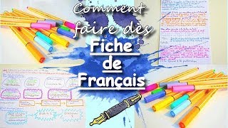 TUTO Comment faire des fiches de révision pour loral du BAC de Français [upl. by Redna]