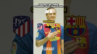 🔵 Top 5 BIGGEST Incoming TRANSFERS of FC Barcelona 💰shorts [upl. by Anchie]