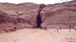 upper Antelope Canyon flash flood 30 07 2010 [upl. by Inaffyt]