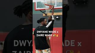 Dwyane Wade and Zaire Wade mastering the details 🔥 [upl. by Rheinlander]