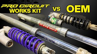 The Shocking Truth Pro Circuit Works Kit Suspension vs OEM  Unveiling the Difference [upl. by Balkin55]