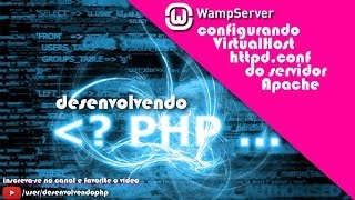 03  WampServer 25  Config Virtual Host httpdconf Servidor Apache  Curso Loja Virtual  PHP [upl. by Notnroht]