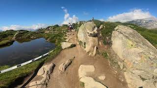 Glacier Trail FULL RUN Aletsch Arena Switzerland MTB [upl. by Rudolph]