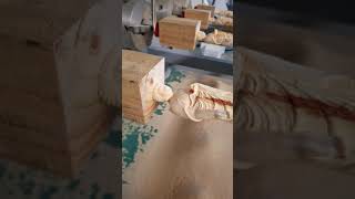 4 axis 4 heads cnc carving machine for wooden statue [upl. by Mariele159]