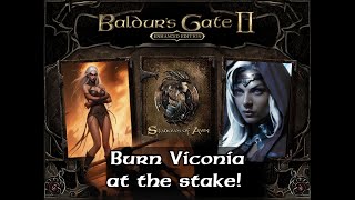 Burn Viconia at the stake Baldurs Gate II lore  Fully voiced [upl. by Baseler]